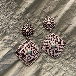 Western turquoise earrings
